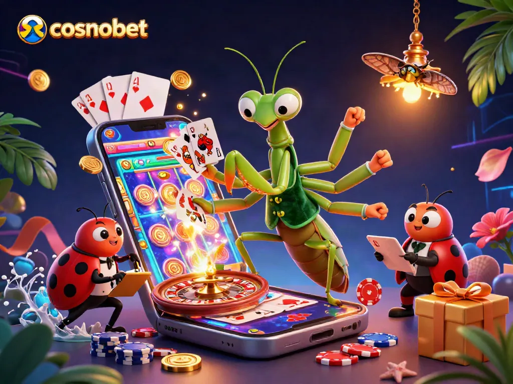Experience exciting gameplay at cosmobet with vibrant casino elements and charming characters.