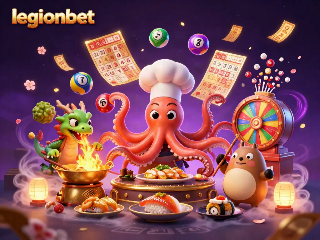 Experience the excitement of legionbet with a vibrant casino scene featuring animated characters and dynamic gaming elements.