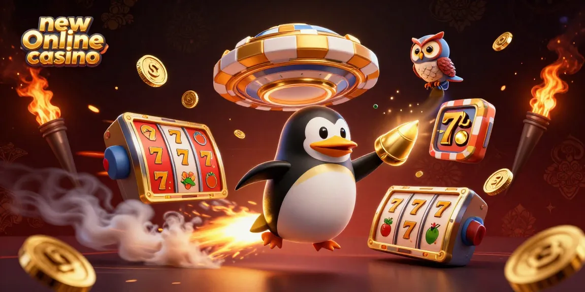 Experience thrilling wins at a new online casino with our dynamic 3D casino illustration featuring exciting gameplay.